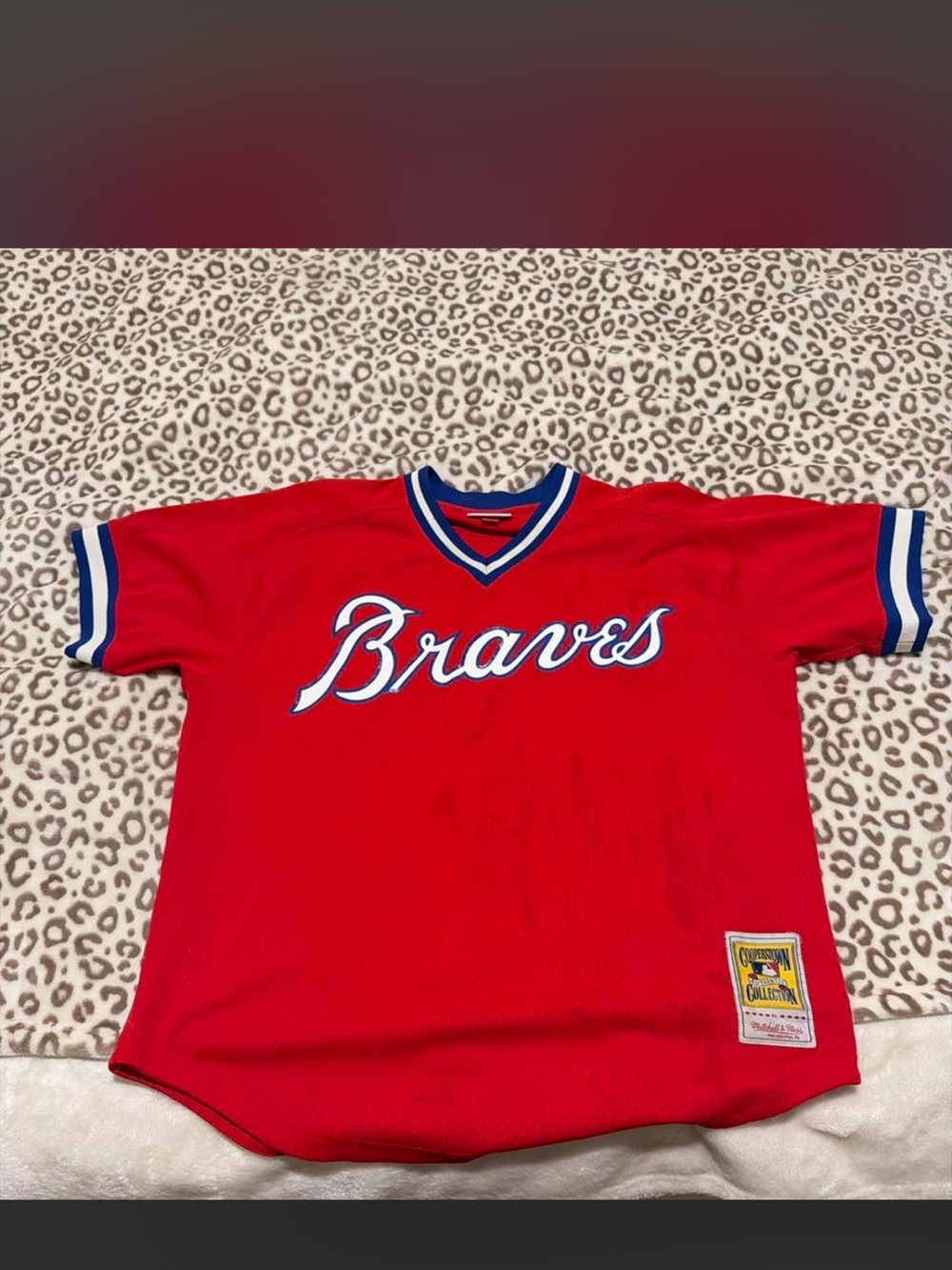 Braves Red Baseball Jersey